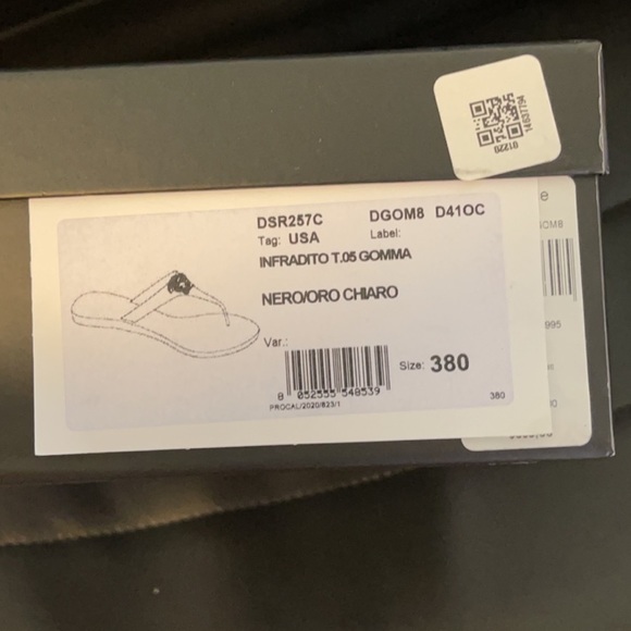 Versace slippers $250 OBO Size 38 (7 1/2) - Picture 2 of 2